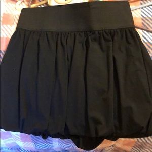 Black mini skirt